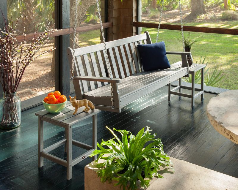 9 Porch Swing Styles That Define Outdoor Living In Kentucky - Decor Hint Traditional Wooden Slat Swings