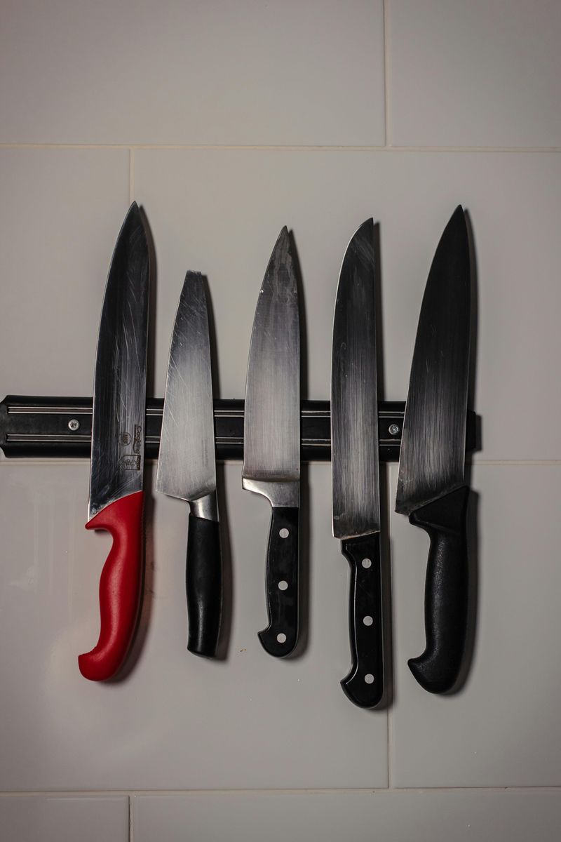 9 Ways You Can Maximize Small Kitchen Space - Decor Hint Magnetic Knife Strips Save Counter Space