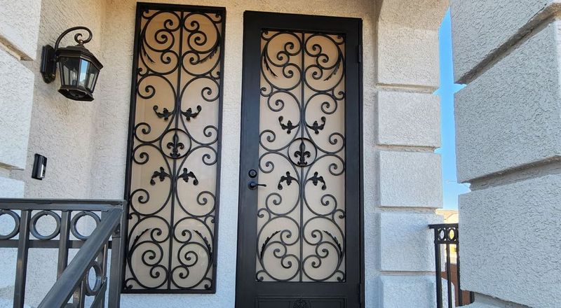 Decorative Ironwork Storm Door