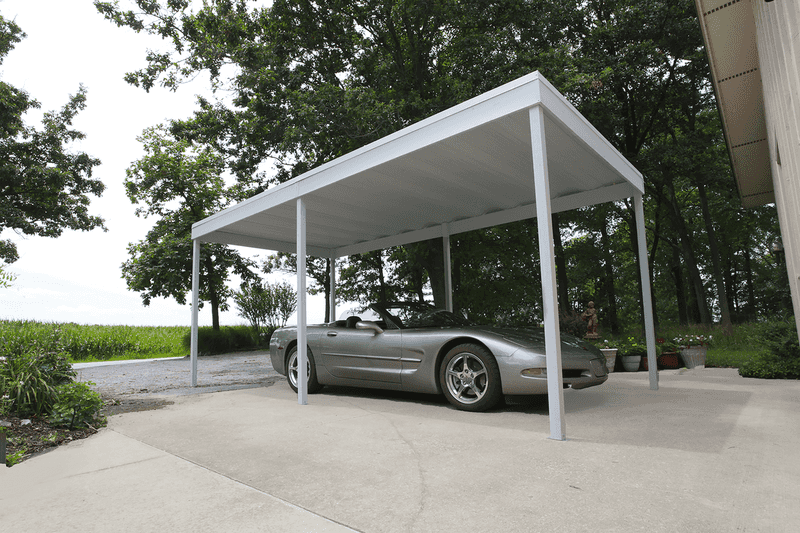 Freestanding Flat Roof Carport