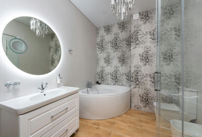 11 Master Bathroom Ideas That Add A Luxurious Touch - Decor Hint Statement Light Fixtures