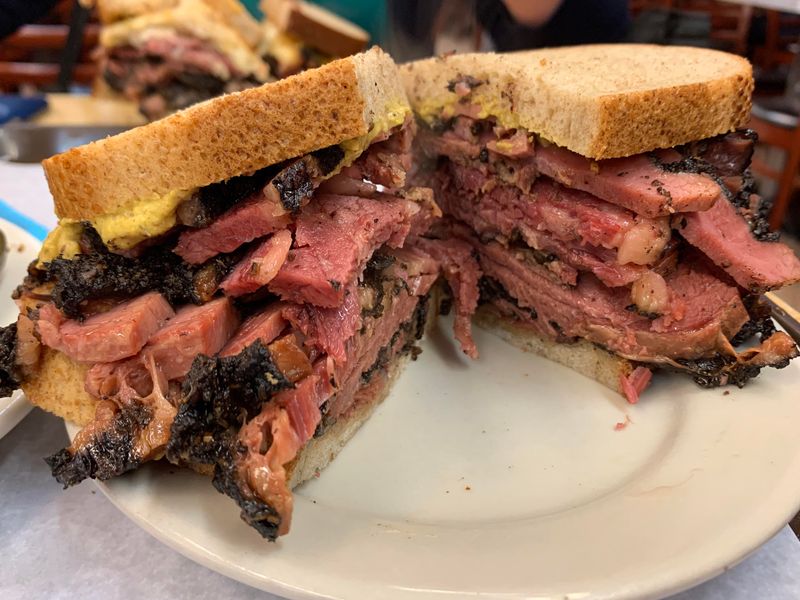 Pastrami on Rye Sandwich