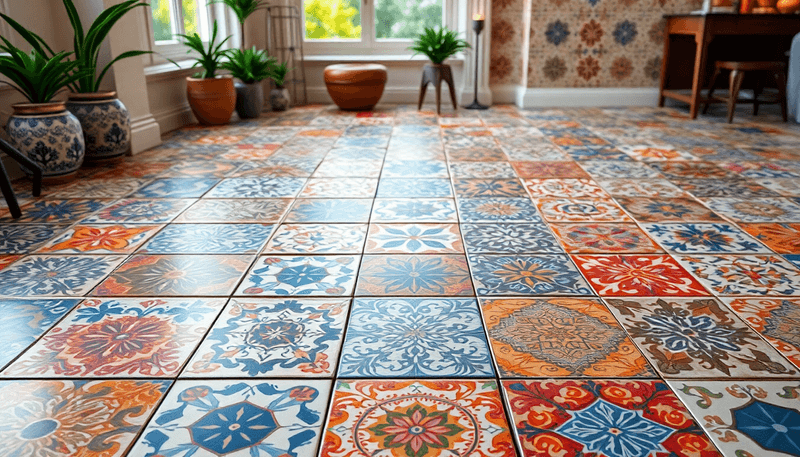 Busy Patterned Tile