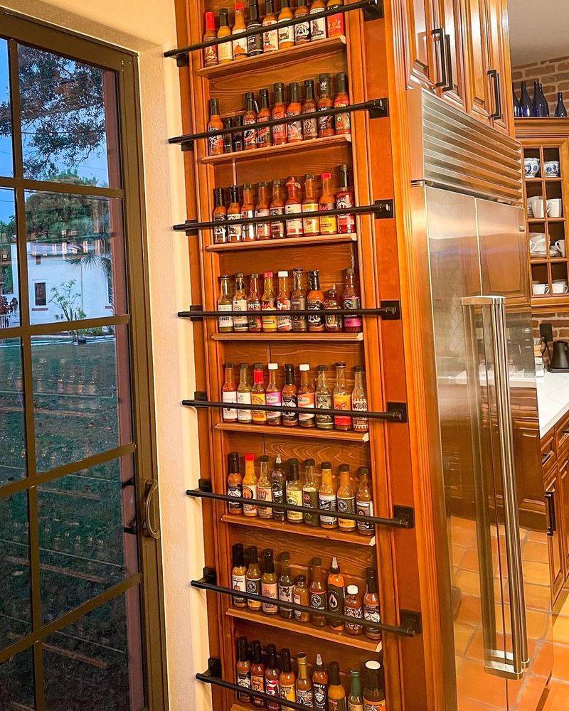 16 Alabama Kitchen Ideas That Taste Like Home - Decor Hint BBQ Sauce Collection Display
