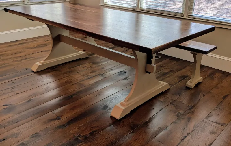 11 Texas Farm Table Types Built For Everyday Use - Decor Hint Rustic Trestle Farm Table