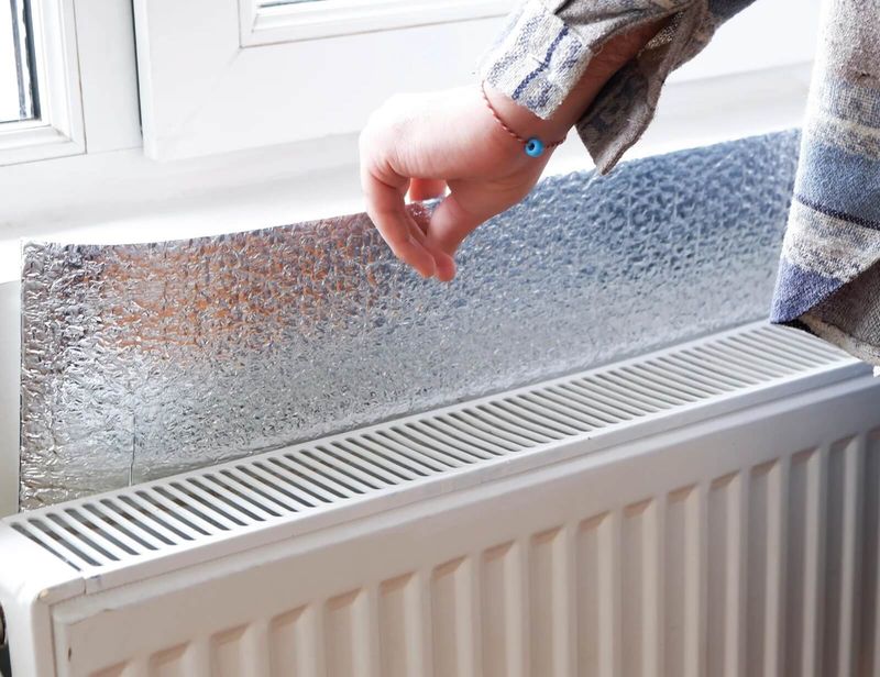 10 Wyoming Log Cabin Tricks That Keep It Cozy - Decor Hint Foil Behind Radiators