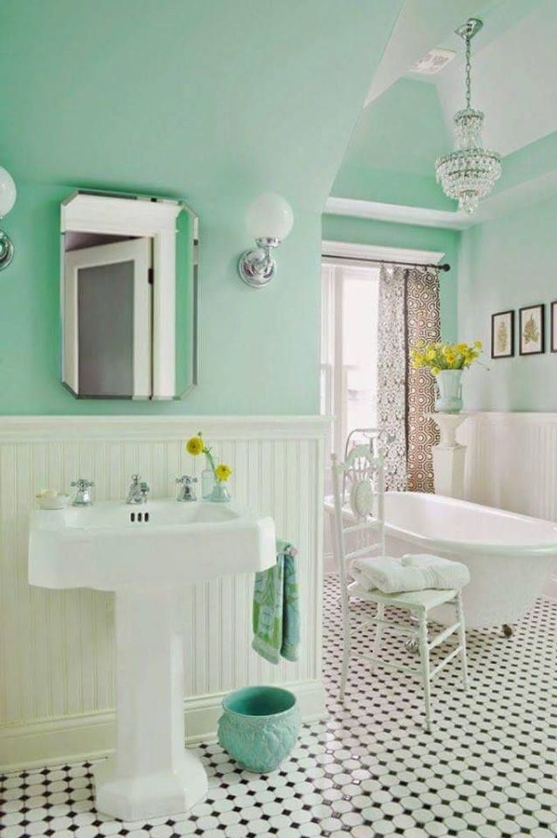 10 Ideas To Bring Classic Retro Bathrooms Into Modern California Homes - Decor Hint Pastel Color Schemes