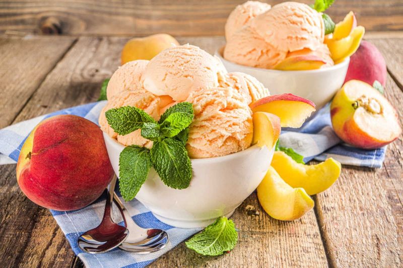 11 Georgia Peach Desserts That Scream Summer - Decor Hint Peach Ice Cream