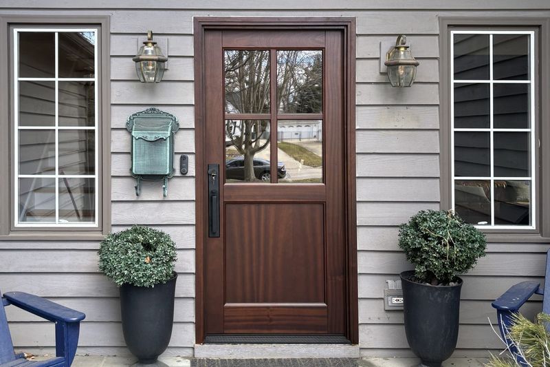 Vintage Screen-And-Glass Combo Door
