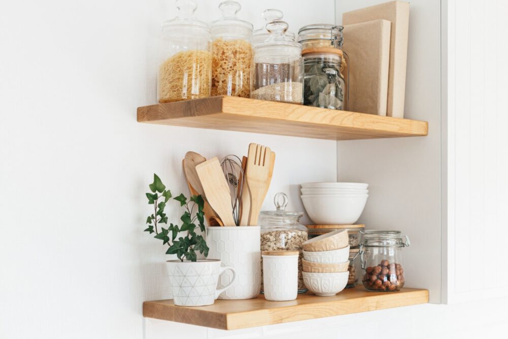 Cluttered Open Shelving - Decor Hint