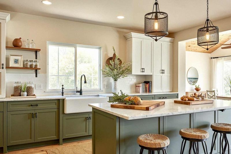 12 Arizona Rustic Kitchens That Could Capture The Desert Living Vibe - Decor Hint Earth-Tone Painted Kitchen