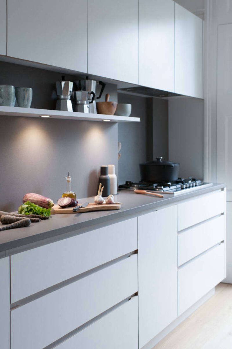 9 Ways To Make A Galley Kitchen Look Bigger And Brighter - Decor Hint Embrace Minimalist Storage