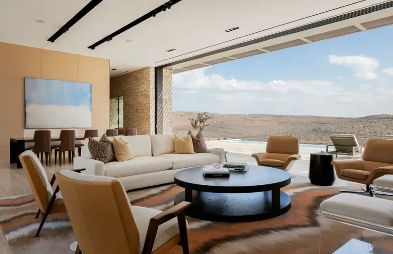 12 Nevada Living Rooms With Desert-Inspired Design - Decor Hint Modern Desert Oasis