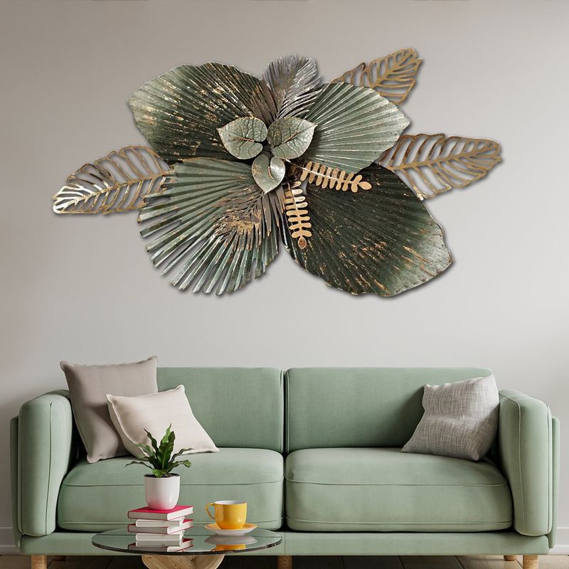 Metal Leaf Wall Sculptures