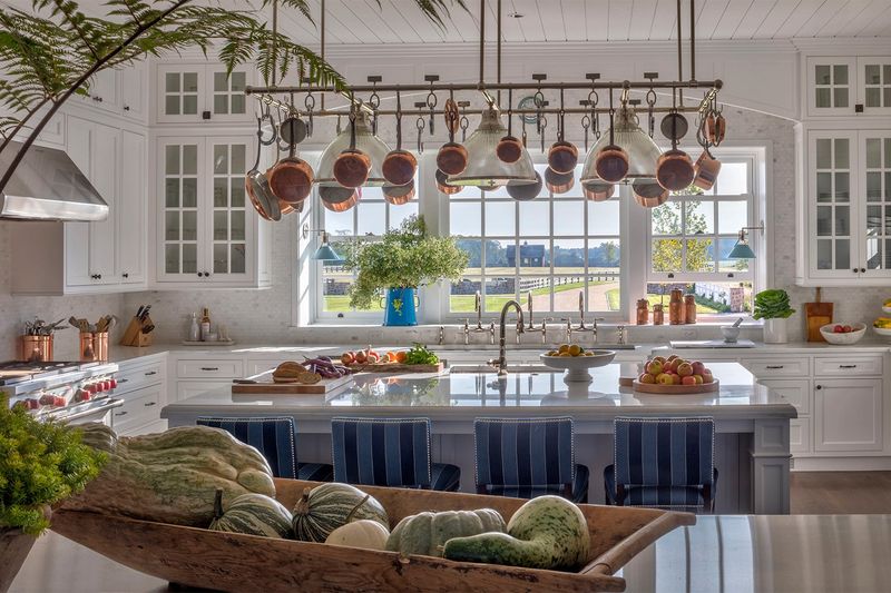 9 Kentucky Farmhouses With Timeless Kitchen Style - Decor Hint Light-Filled Farmhouse Kitchen With Panoramic Views