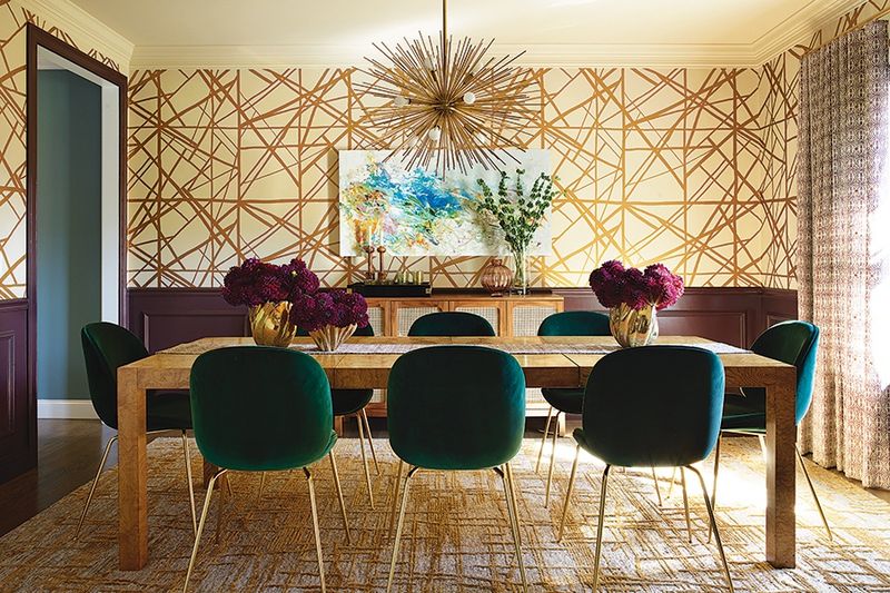 Wallpaper and Chair Rail Combos