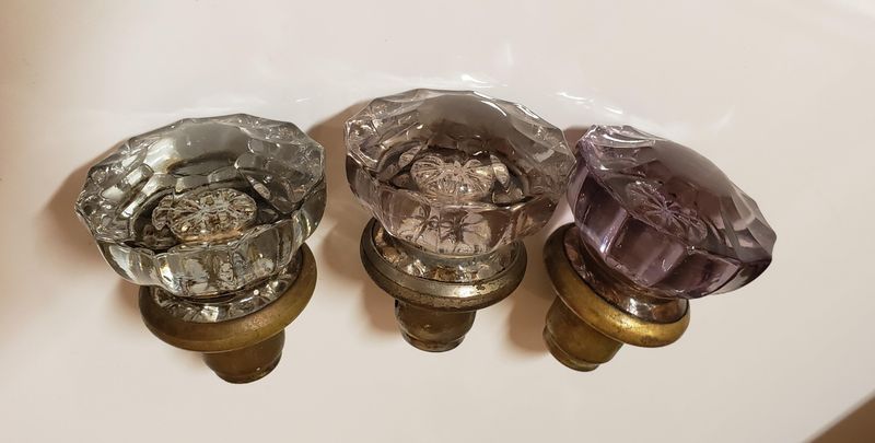 Colored Glass Doorknobs