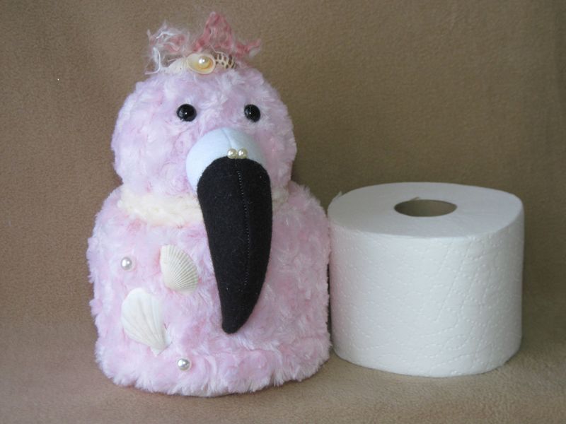 22 Florida Home Design Trends That Are Mega-Popular For Weird Reasons - Decor Hint Toilet Paper Covers Shaped Like Flamingos