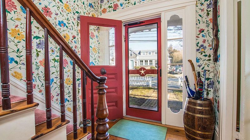 Cottage-Style Painted Storm Door