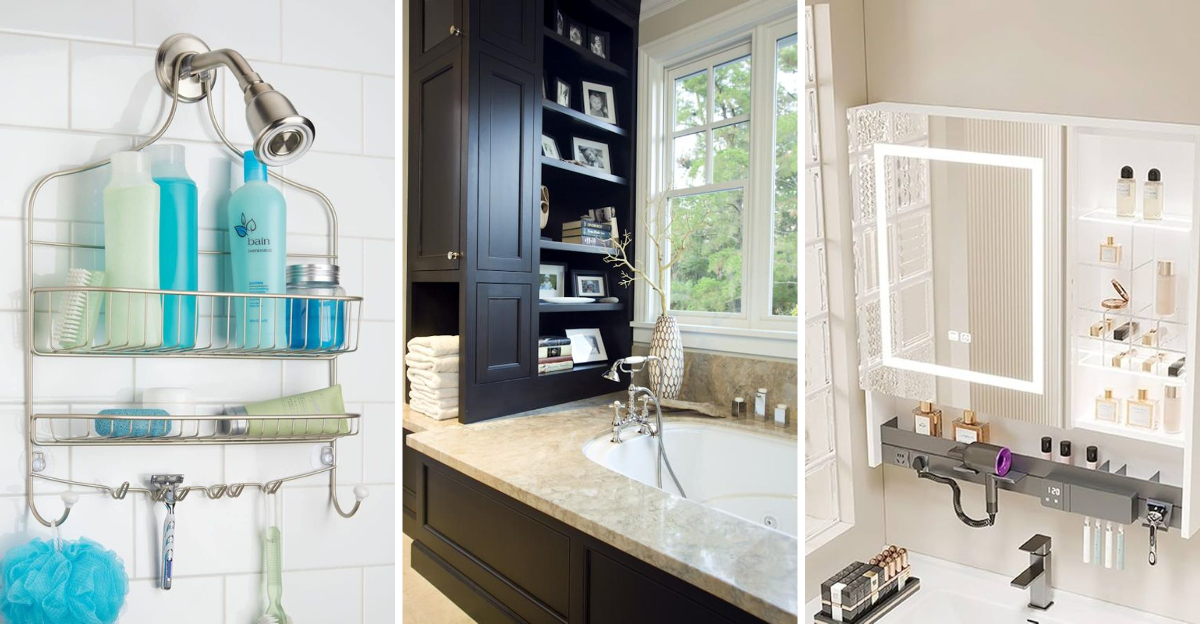 Get Your Bathroom Organized In No Time With 30 Clever Storage Hacks - Decor Hint