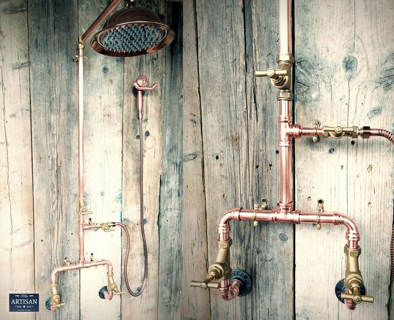 26 Ways To Get That Vintage Bathroom Look In New York Homes (Even In A Modern Apartment) - Decor Hint Exposed Plumbing Creates Industrial Charm