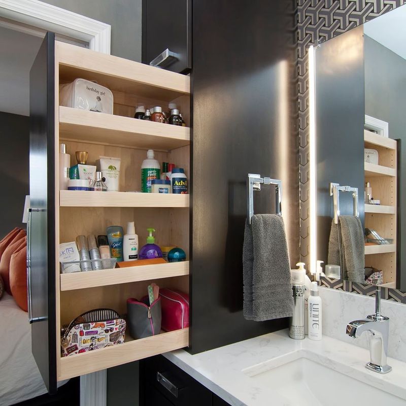 13 Bathroom Styles That Should Be Retired In California - Decor Hint Overcrowded Shelving