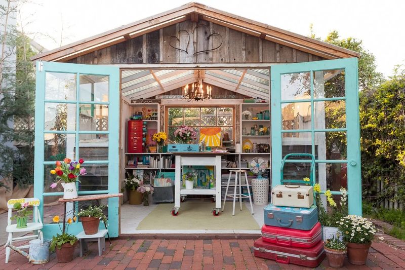 16 Nebraska Farm Sheds Turned Charming Studios - Decor Hint Weathered Shed Transformed Into Craft Workshop