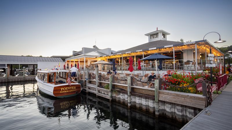 12 Restaurants In Michigan Offering Lakeside Views And Amazing Food - Decor Hint Stafford's Pier Restaurant - Harbor Springs