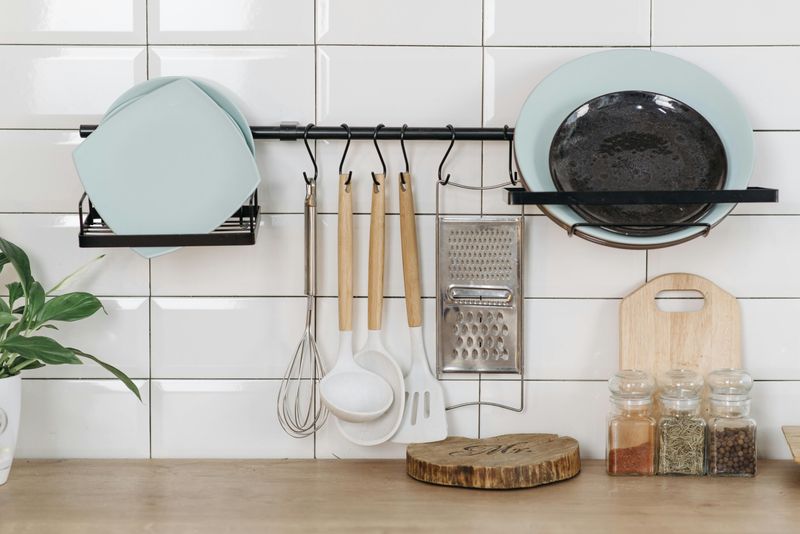 9 Ways You Can Maximize Small Kitchen Space - Decor Hint Mount Under-Cabinet Storage Solutions