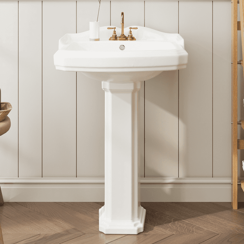 10 Ideas To Bring Classic Retro Bathrooms Into Modern California Homes - Decor Hint Pedestal Sinks