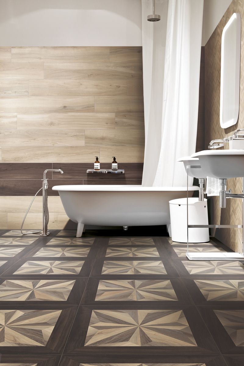15 Pennsylvania Bathroom Floors That Are Making A Stylish Revival - Decor Hint Herringbone Wood