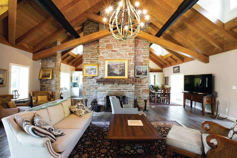 13 Virginia Stone Farmhouses With Rustic Character - Decor Hint Farmhouses With Central Hearth Fireplaces