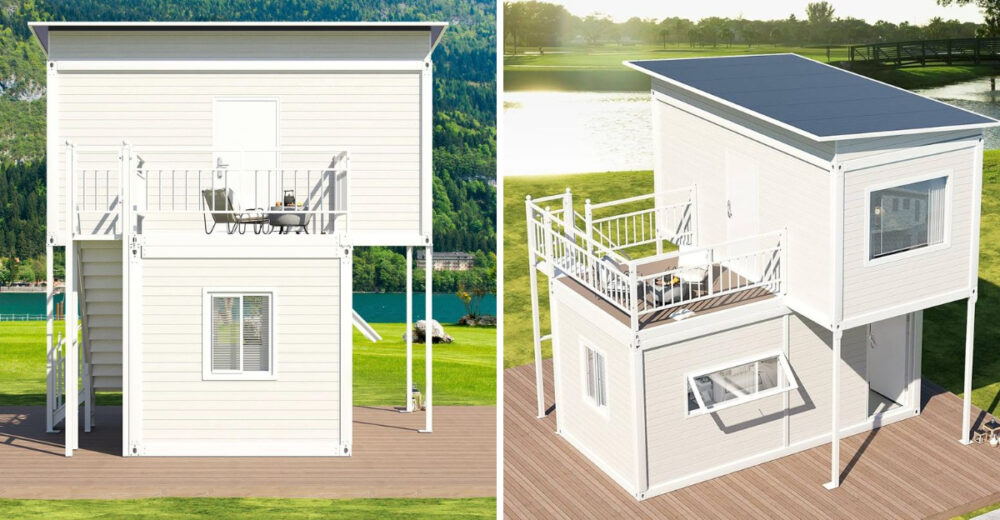 How This Amazon Tiny Home Packs Two Bedrooms And A Massive Balcony Into A Compact Space