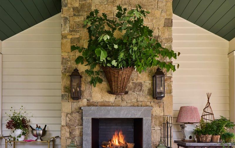 Vintage Gathering Baskets as Planters