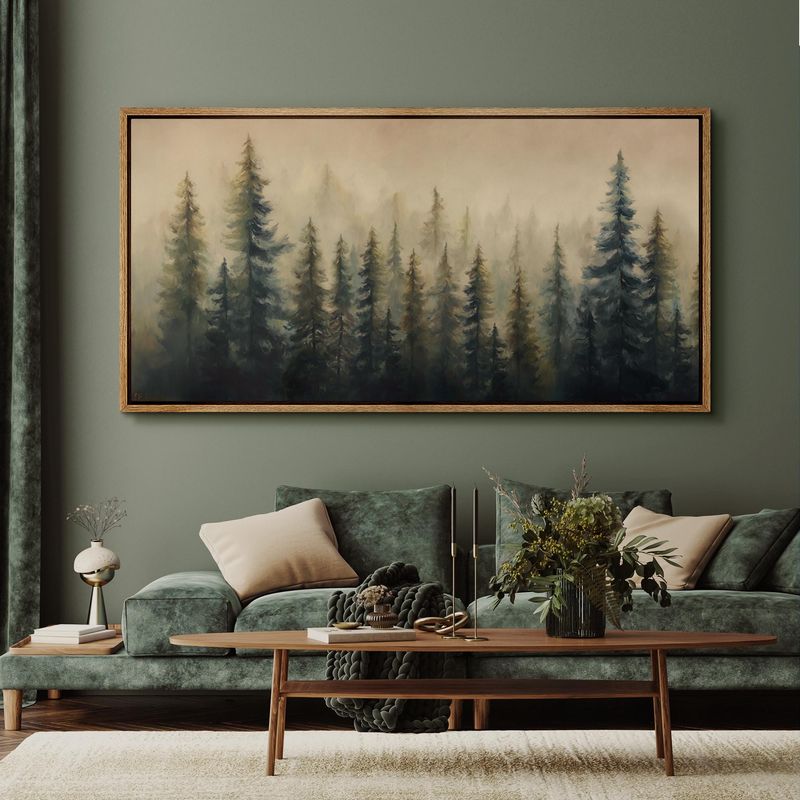 11 Wallpaper Prints In Michigan That Feel Like The Good Old Days - Decor Hint Up North Pine Forest Silhouettes