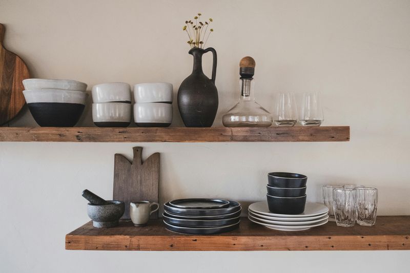 9 Practical Tips For Styling Kitchen Shelves - Decor Hint Create Visual Rhythm With Varied Heights