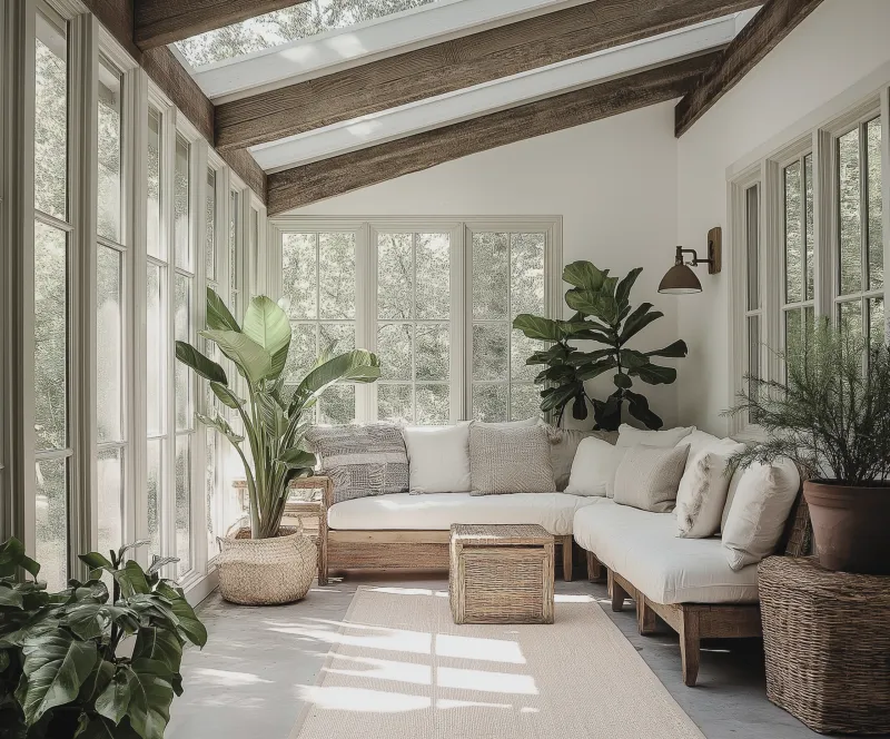 8 Pennsylvania Sunrooms That Soak Up Every Ray - Decor Hint Rustic Stone-Foundation Sunroom