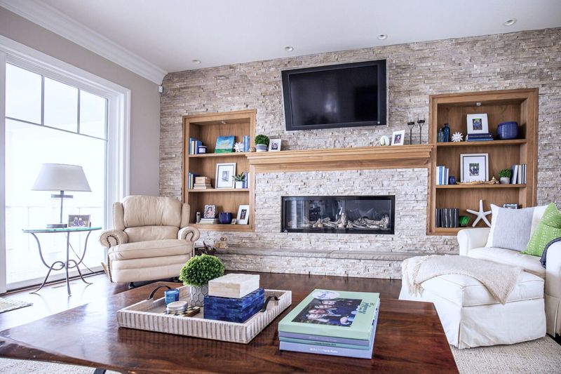 Rustic Timber Frame Entertainment Center