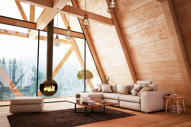 12 Gorgeous A-Frame Cabins For The Ultimate Cozy Escape - Decor Hint Modern Rustic Escape