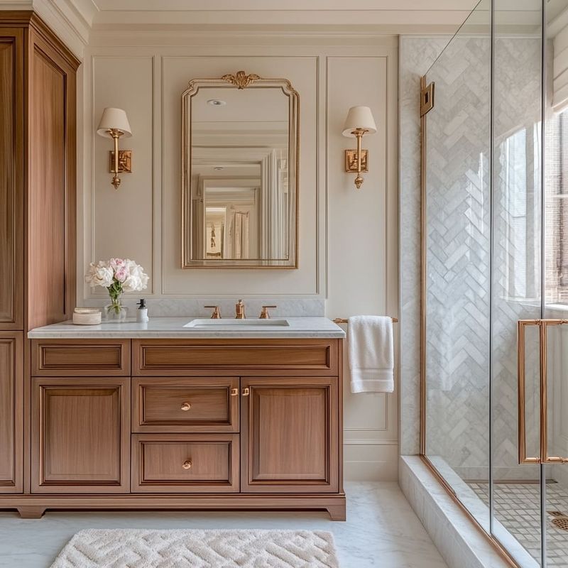 8 Massachusetts Bathrooms Designers Say Perfect the Subtle Quiet Luxury Trend - Decor Hint Brass Fixtures