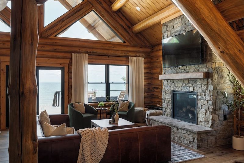 12 Michigan Lake Cottages With Interiors That Complement The Views - Decor Hint Rustic Reimagined on Torch Lake