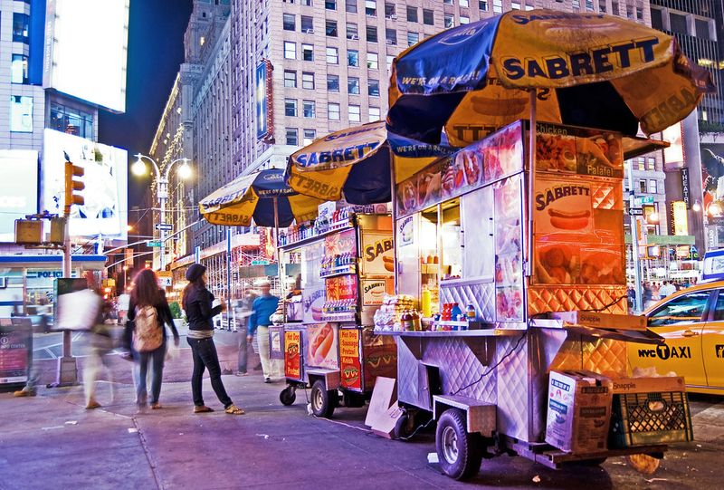 Hot Dog from a Street Cart
