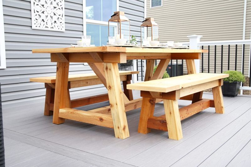 11 Texas Farm Table Types Built For Everyday Use - Decor Hint Cedar Farm Table