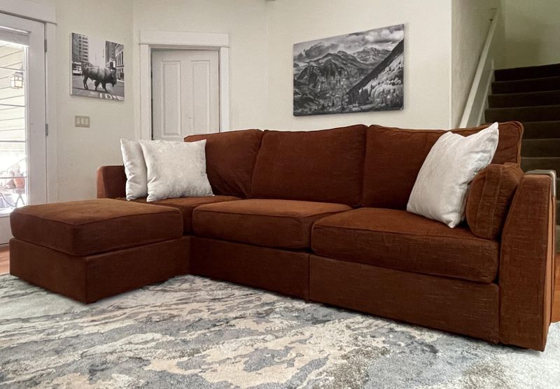 9 Sofa Colors That Always Feel Right In A Boston Home - Decor Hint Boston Brick: Earthy Terracotta Tones