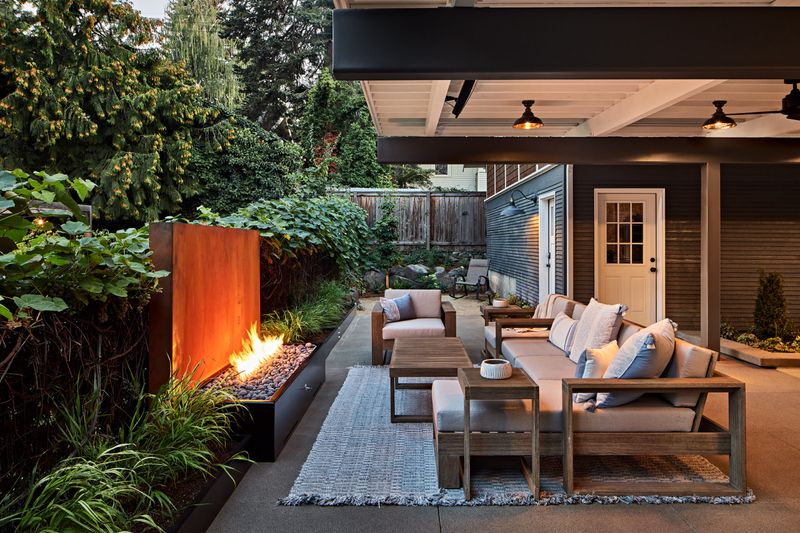 Breezeway Designed As A Relaxing Lounge