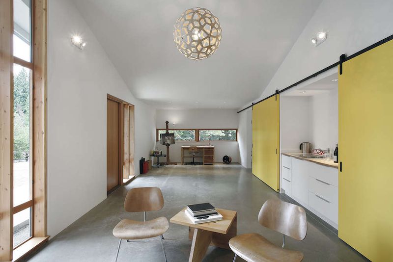 16 Nebraska Farm Sheds Turned Charming Studios - Decor Hint Metal Shed Transformed Into Minimalist Studio