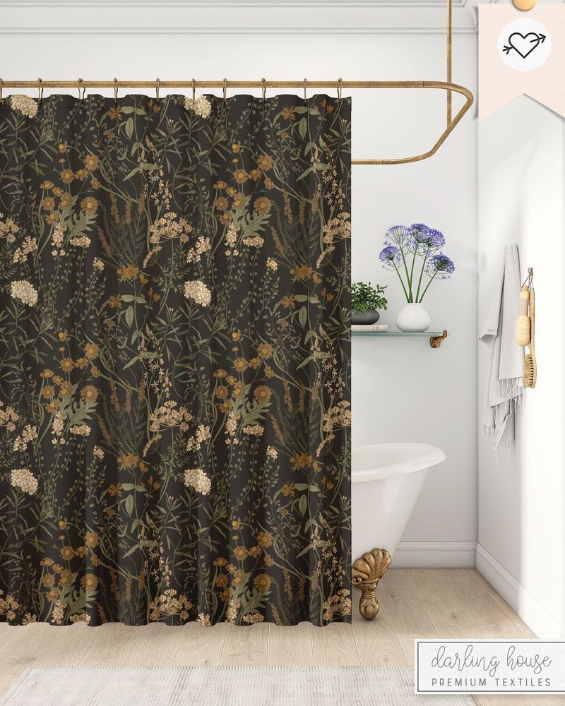 13 Bathroom Styles That Should Be Retired In California - Decor Hint Floral Shower Curtains
