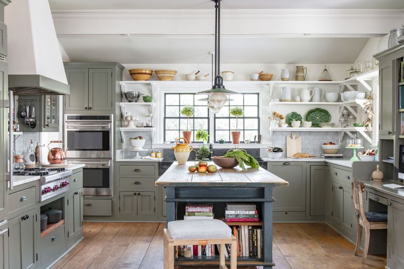 Open Shelving Instead of Cabinets