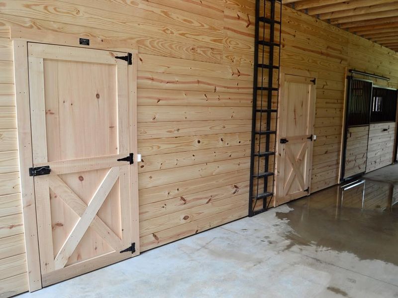 Barn Door With Farmhouse Crossbuck Design