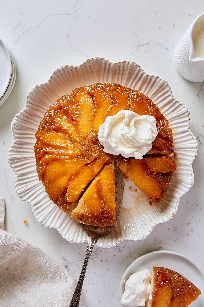 11 Georgia Peach Desserts That Scream Summer - Decor Hint Peach Upside-Down Cake
